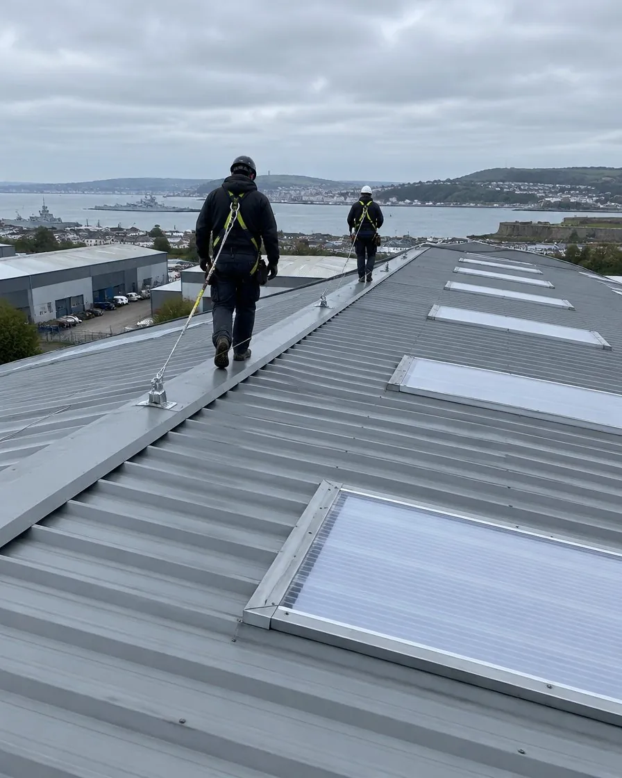 Commercial roofing in Marazion