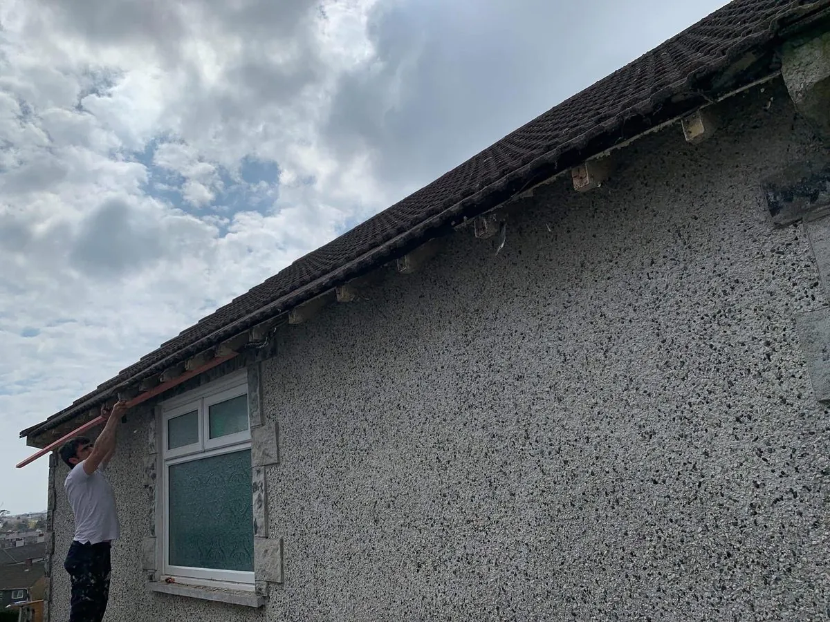 White uPVC fascias and soffits on a bungalow in Marazion